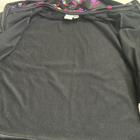 Puma Youth Girls Size Large 12/14 Black Full Zip Pants  Track Outfit Set School - Picture 7 of 13
